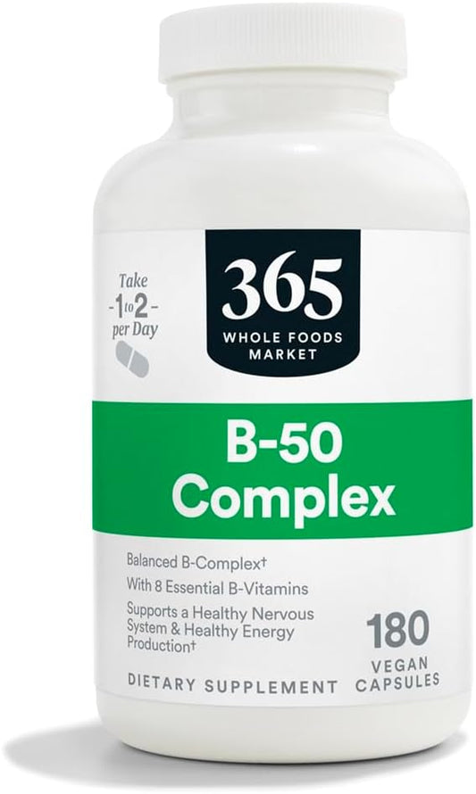 365 by Whole Foods Market, Vitamin B50 Complex, 180 Veg