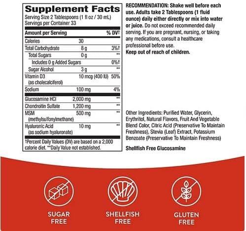 Joint Movement Glucosamine 2000 mg 1200 mg 33.8 fl.