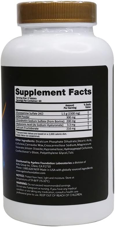 Ageless UltraFlex Gold Joint Health 120 Count