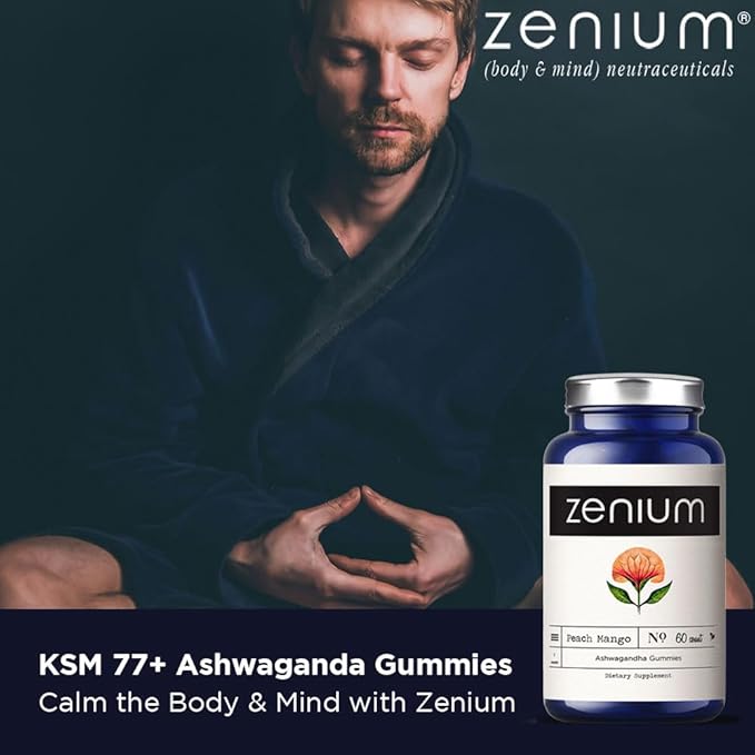 Ashwagandha 3,000mgs Gummy KSM-77+ High 10% Withanolide 60 Count