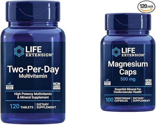 Life Extension Two-Per-Day High Potency Multi-Vitamin 500 mg,