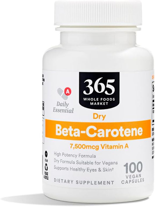365 by Whole Foods Market, Beta 15000 MCG, 100 Count