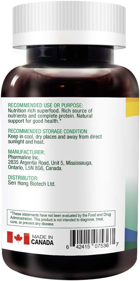 Lovita Organic Spirulina 1000mg per Tablet, Natural Multivitamin Superfood, 100% Vegan Spirulina Tablets, Non-Irradiated, 90 Vegetarian Tablets (Pack of 3)