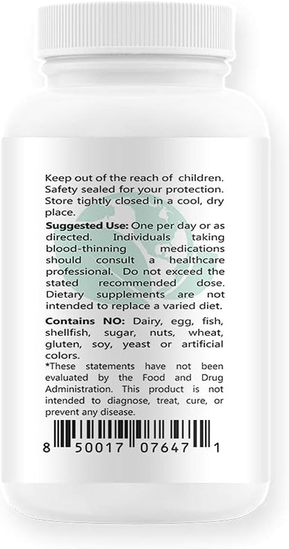 D3+K2 10,000IU D3 Cholecalciferol 100mcg, MK7 120 Capsules