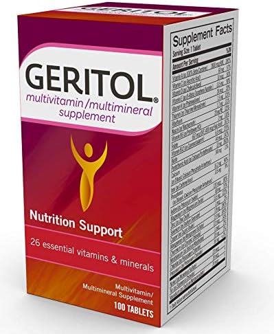 Geritol Multi-Vitamin Nutritional Support Tablets, Balance 26 Essential 100 Count 2)