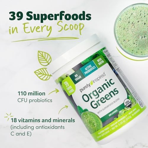 Purely Inspired Organic Green Powder Smoothie (24 Servings)
