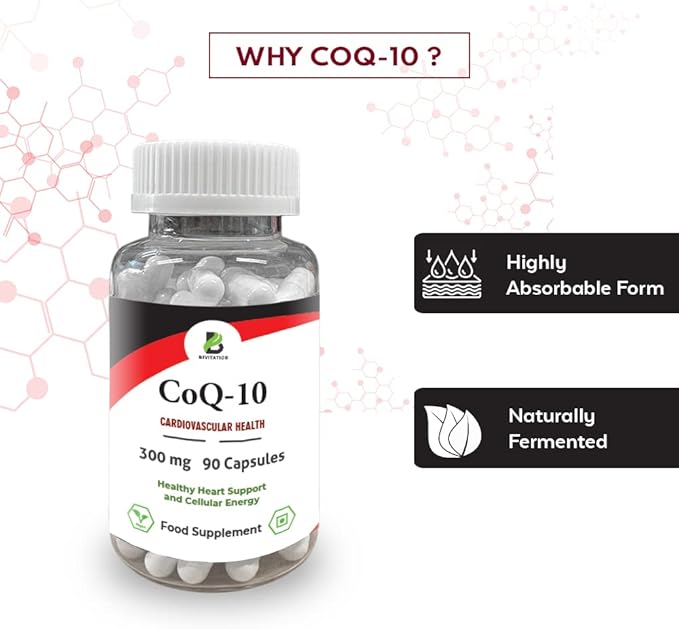 Co Enzyme Q10 300mg Capsules, 90 CoQ10 Capsules,