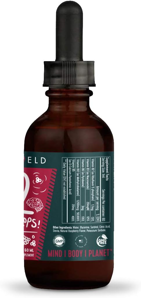 Freshfield B12 Complex Drops, Vitamin B 1200 mcg B12 Methylcobalamin 5 B
