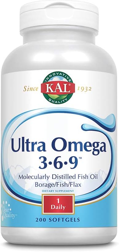 KAL Ultra Omega 3-6-9 1200mg 200 Softgels