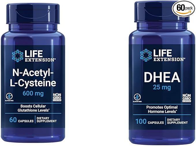 Life Extension N-Acetyl-L-Cysteine (NAC), Immune, Respiratory 25 mg
