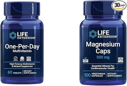 Life Extension One-Per-Day Multivitamin – Packed 25 Vitamins, 500 mg,