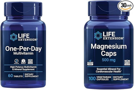 Life Extension One-Per-Day Multivitamin – Packed 25 Vitamins, 500 mg,