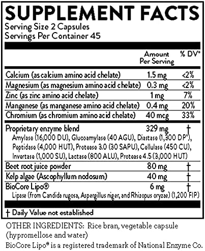 Hallelujah Diet - Digestive Enzymes, Multi-Enzyme 90 Capsules