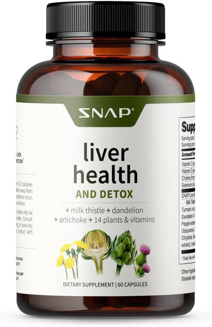 Snap Supplements Liver Health Support Supplement, 60 Count