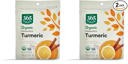 365 by Whole Foods Market Organic Turmeric Superfood Powder, 4 Ounce (Pack of 2)