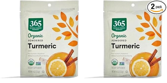 365 by Whole Foods Market Organic Turmeric Superfood Powder, 4 Ounce (Pack of 2)