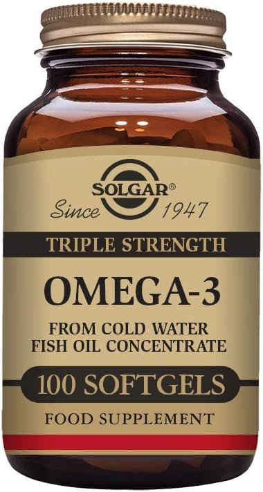 Solgar Triple Strength Omega-3 950 mg, 100 Softgels 100 Servings