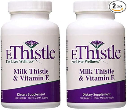 Liver Wellness Dietary Supplement, Milk Thistle 180 Count 2)