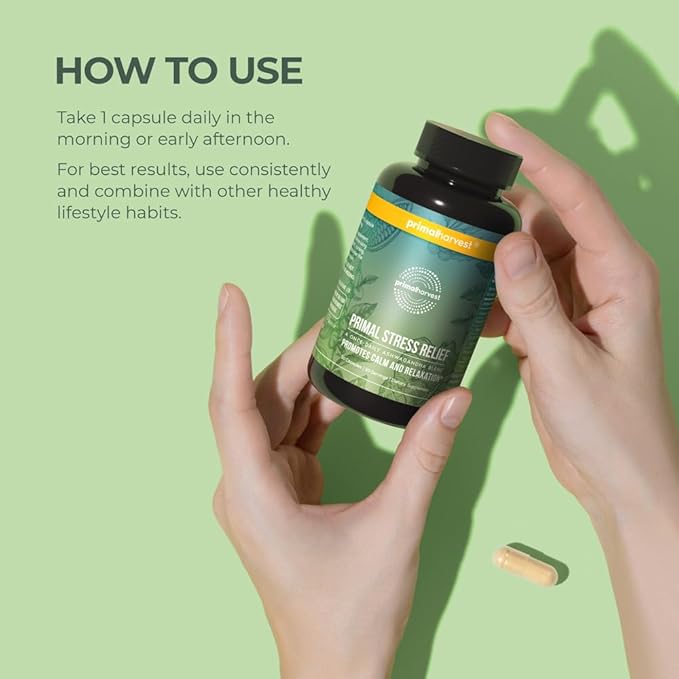 Primal Harvest Stress Relief Supplement 30 Capsules
