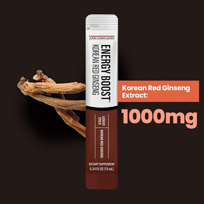 JungKwanJang Korean Red Panax Ginseng (1000mg) 10 Count