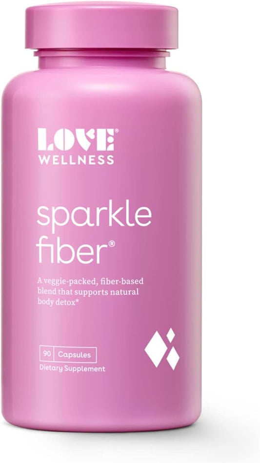 Love Wellness Sparkle Fiber Supplement 90 Capsules