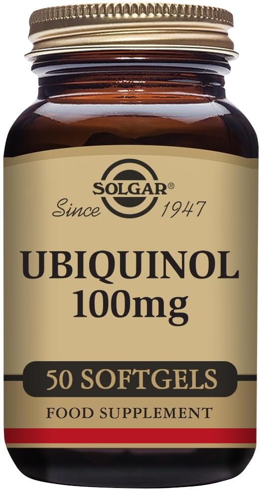 Solgar Ubiquinol 100 mg, 50 Softgels - Advanced Antioxidant Support - Reduced Coenzyme Q10 (CoQ-10) - Gluten Free, Dairy Free - 50 Servings