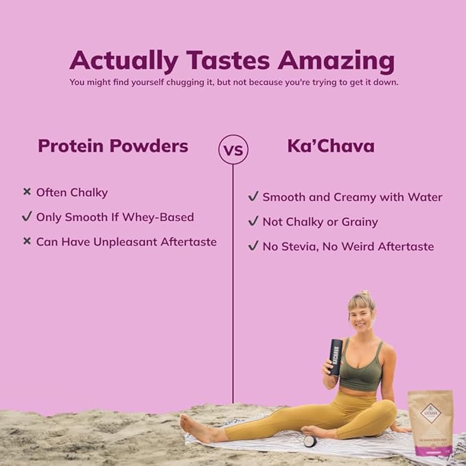 Ka’Chava All-In-One Nutrition Shake Blend, Coconut 85+ Superfoods, 25g Plant-Based 2lb