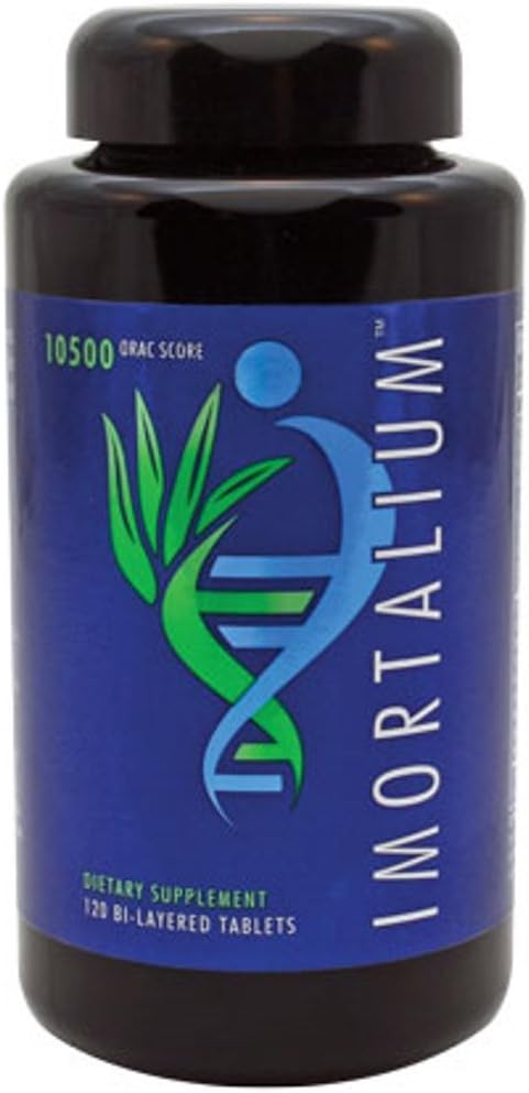 Youngevity Imortalium® - Anti-Aging Telomere Health, Fucoxanthin, Carotenoid Blend, Fucoidan Blend, MSM, Glutathione, Skin Rejuvinating Blend + 12 Whole Foods 120 Tablets (Pack of 1)