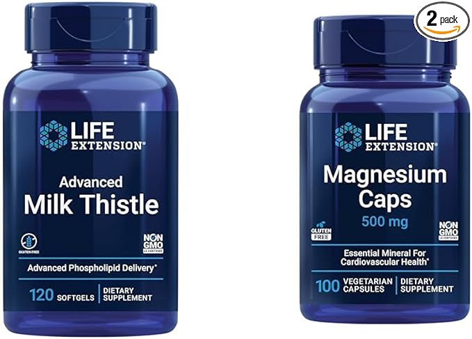 Life Extension Advanced Milk Thistle 120 500mg Capsules