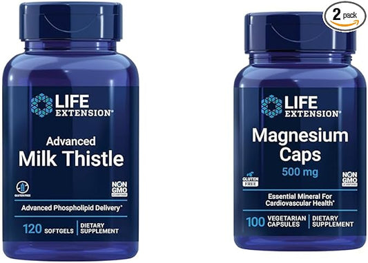 Life Extension Advanced Milk Thistle 120 500mg Capsules