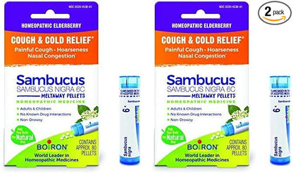 Boiron Sambucus Nigra 6c Homeopathic Elderberrry 2)