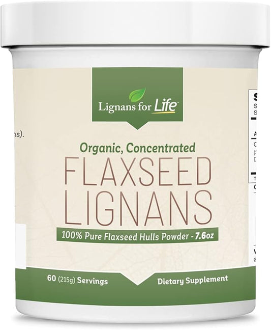 Lignans for Life Natural Ground Flaxseed (60 Servings 80mg) Flax 3 & 6 Fatty