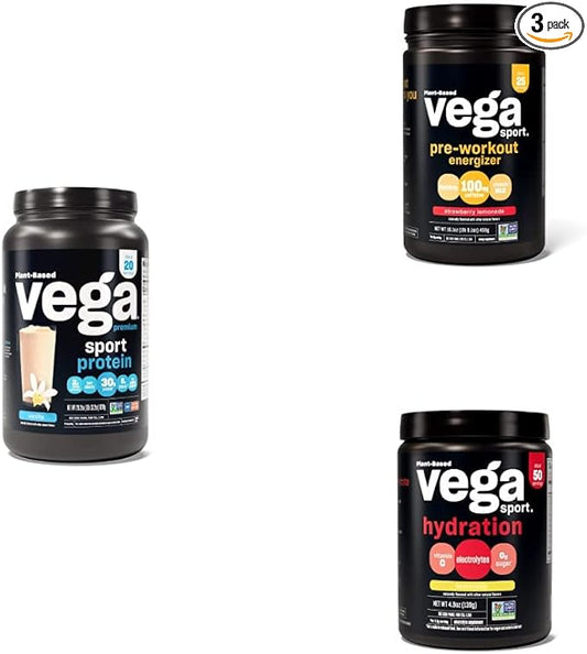 Vega Sport Routine Bundle (20 Servings) (25 Servings) (50 Servings)