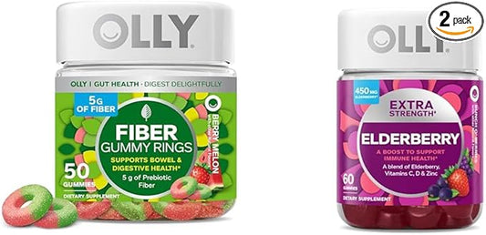 OLLY Fiber Gummy Rings 50ct & 60 Count