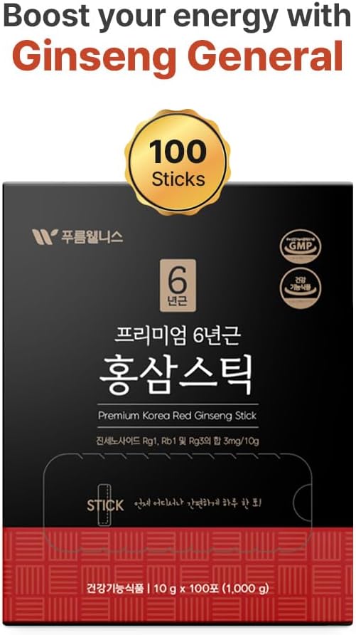 Korean Red Ginseng Sticks –Premium Red 3mg] 100p) 100p)