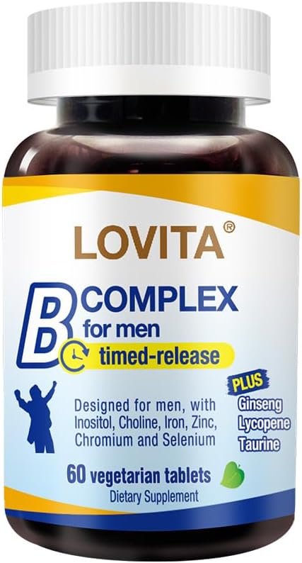 Lovita B-Complex for Men. Expereience 8-Hour (60 Count)