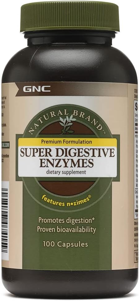 GNC Natural Brand Super Digestive Enzymes 100 Capsules