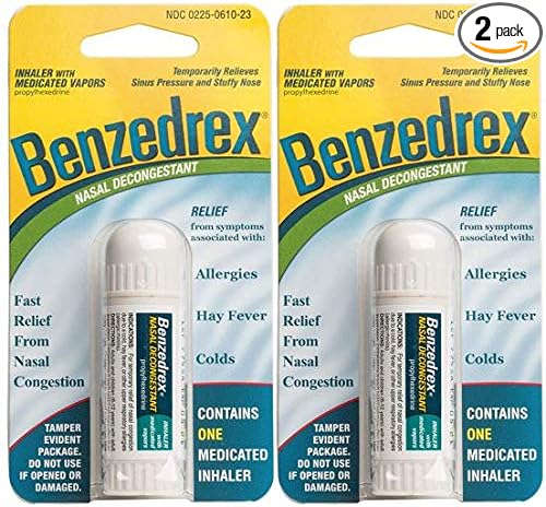 Benzedrex Nasal Decongestant, Pack of 2
