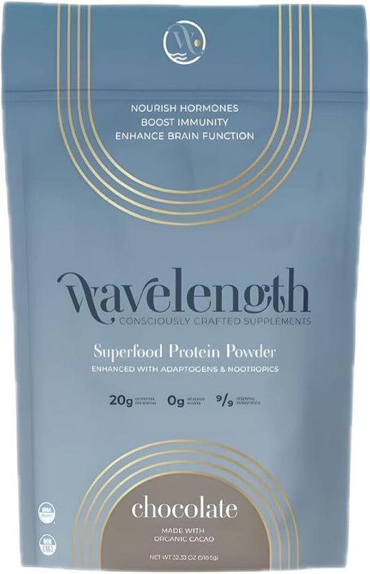 CHOCOLATE Organic Plant-Based Superfood Protein Powder! (32.33 oz,