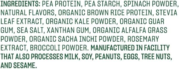Vega Protein and Greens Protein Powder, Vanilla 20g Plant 1.2 lbs