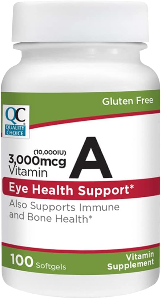 Quality Choice Vitamin A 3000 mcg 10,000IU Softgels