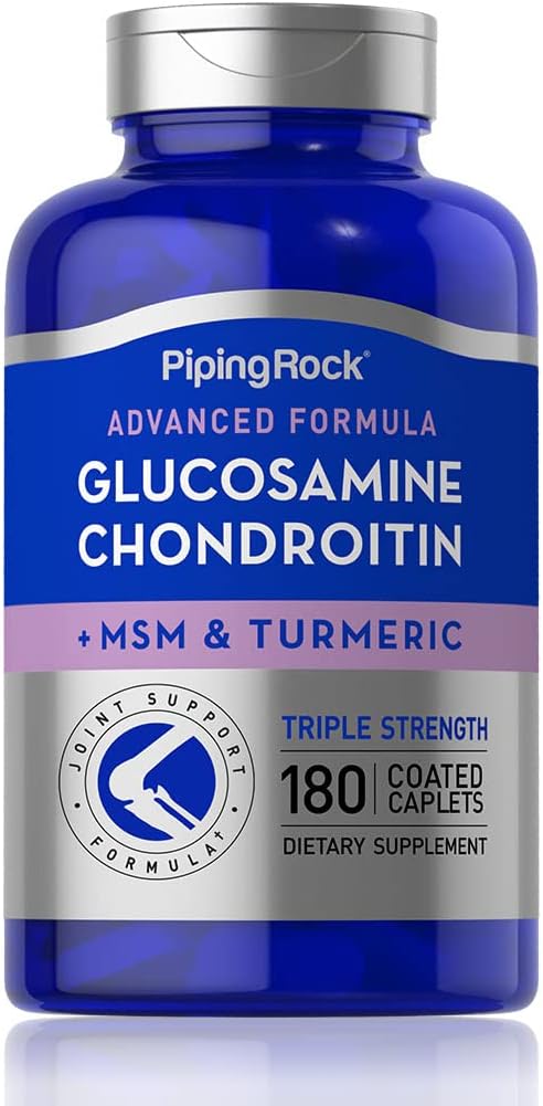 Piping Rock Glucosamine Chondroitin with Turmeric 180 Caplets