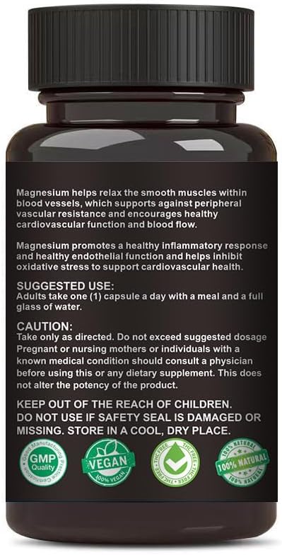 Crown Elite Premium High Absorption Magnesium 500mg, 2 2 Month