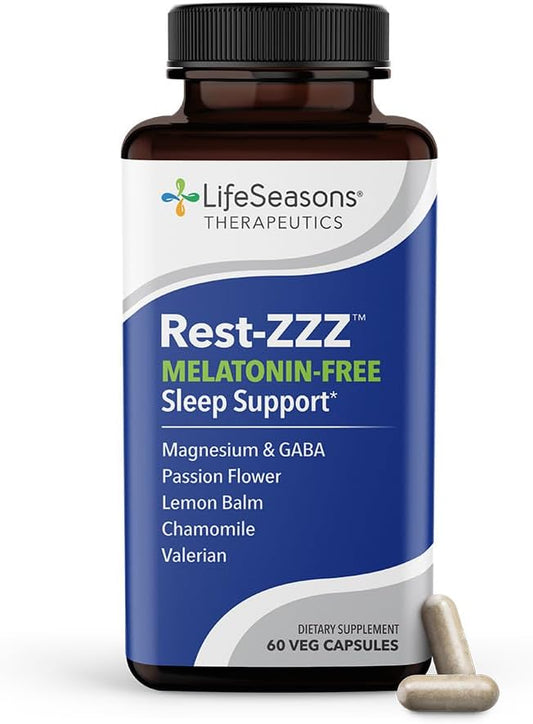 LifeSeasons Rest-ZZZ Melatonin Free 60 Capsules
