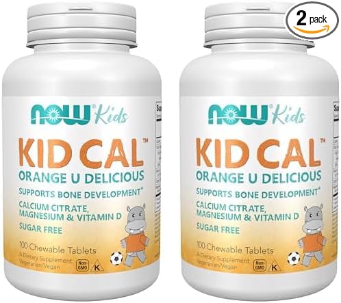 NOW Supplements, Kid Cal with Calcium 100 Chewables, 2)