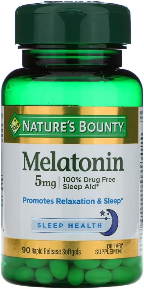 Nature's Bounty Super Strength Melatonin 5mg 90 ea