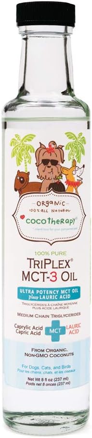 CocoTherapy Triplex MCT-3 Oil, Non-GMO, 100% Pure and Natural, 8 oz.