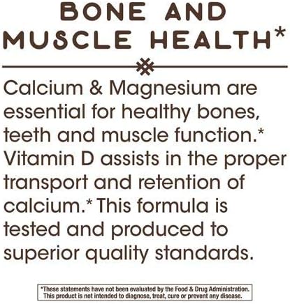 Nature’s Way Calcium-Magnesium-Vitamin D3 250 Capsules 2)