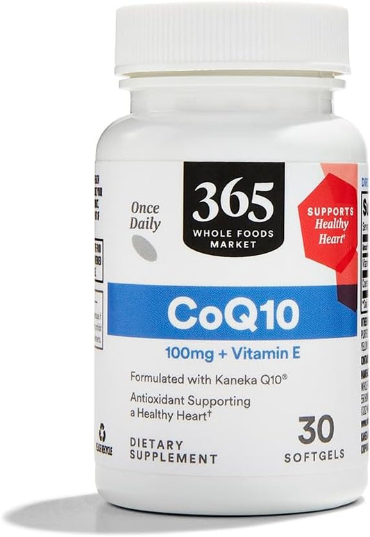 365 by Whole Foods Market, Co Q10 100Mg, 100Mg, 30 30 Softgels