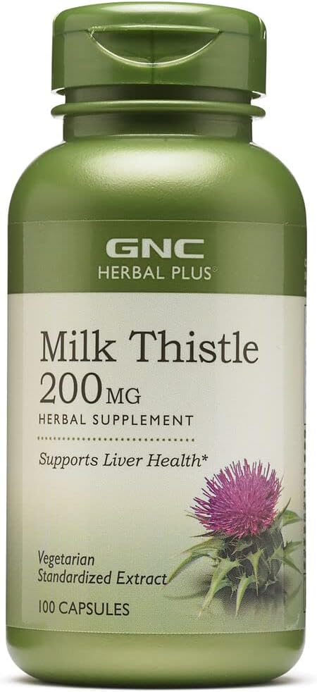 GNC Herbal Plus Milk Thistle, 200mg, 100 ea